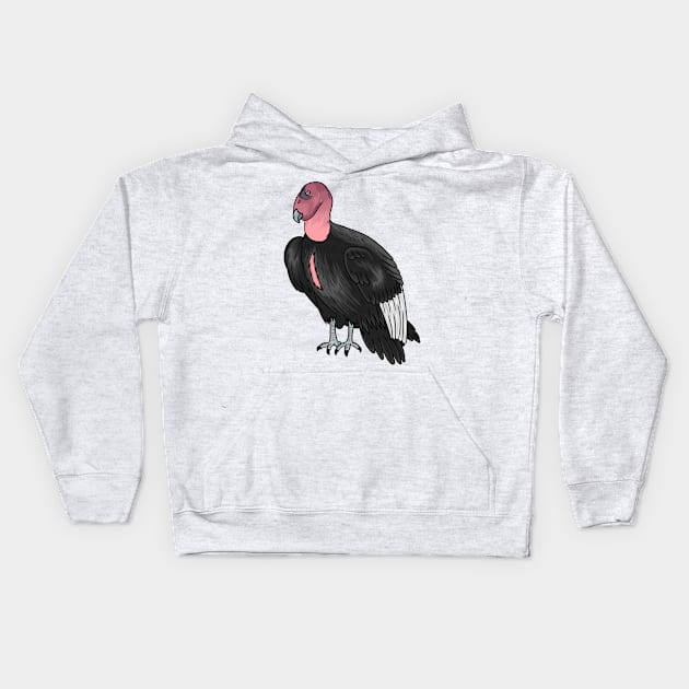 California condor bird cartoon illustration Kids Hoodie by Cartoons of fun